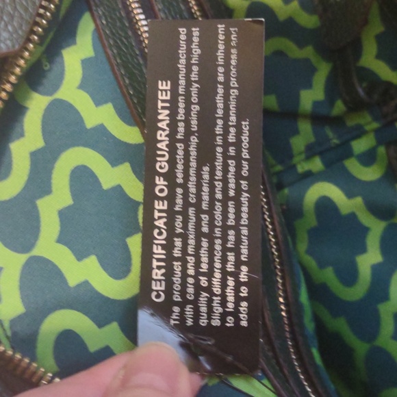 🔥SALE orYany Tote Bag in a Beautiful Hunter Green Leather. NWOT - Picture 11 of 16